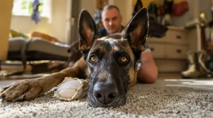 Pour rester avec le Malinois en mission, ce maître-chien l’adopte et lui offre une retraite paisible
