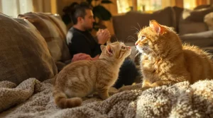 Tombés amoureux d’une chatte de refuge, ils l’adoptent et reconstituent sa petite famille en vidéo